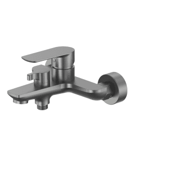 Cobra Seine Exposed Bath Mixer Brushed Gun Grey