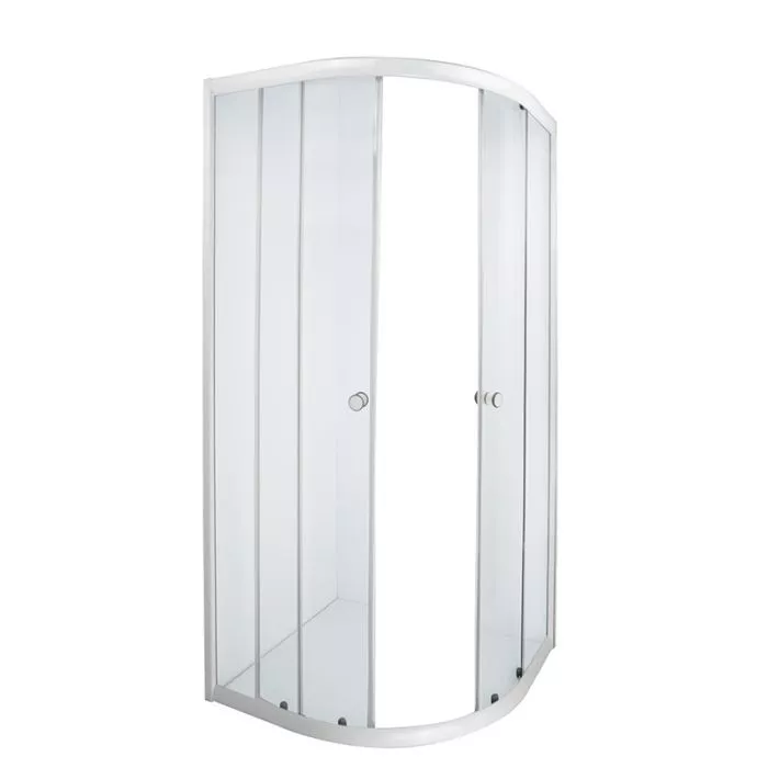Shower Door Aquila White Epoxy Qtr Rnd 900x900x1850