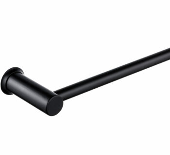 Stunning Allure Matt Black Single Towel Rail 600mm