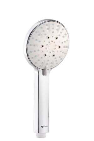Cobra Den Handshower Round 3 Sprays White Faceplate
