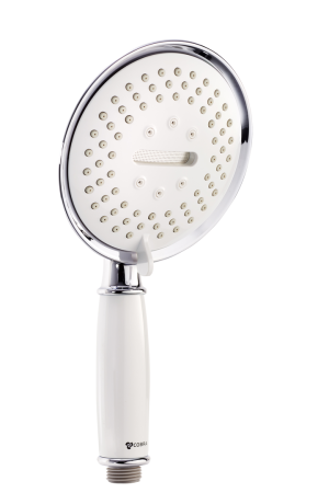 Cobra Snug Hand Shower Round 3 Sprays White Faceplate