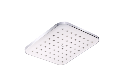 Cobra Pause Showerhead Square 200 White Faceplate