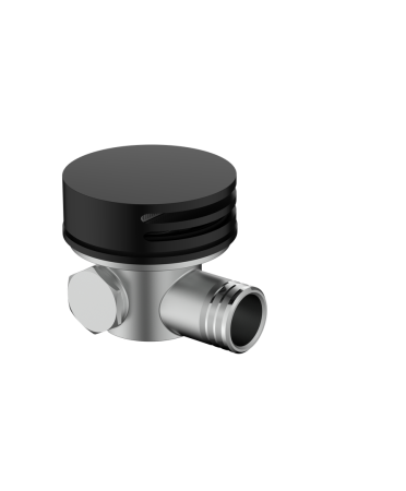 Cobra Seine Matt Black Bath Filler/Spout Round