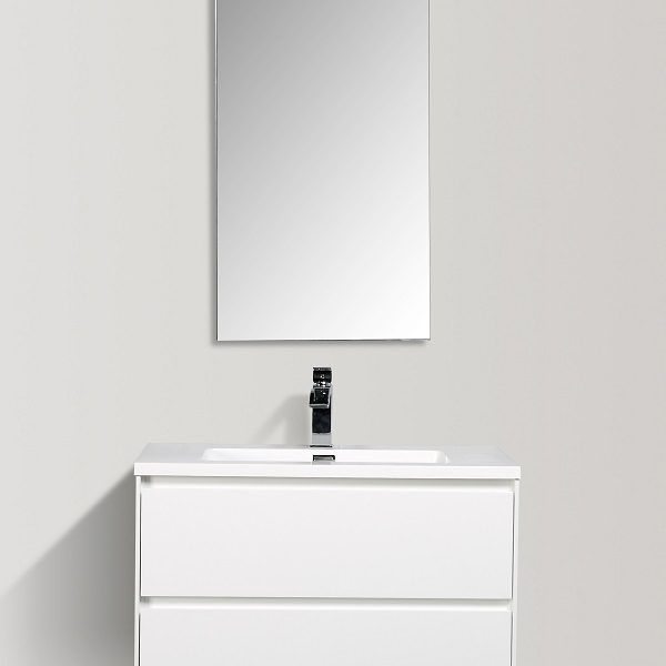 Clear Cube Enzo 800 Basin And Cabinet - White