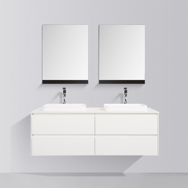 Clear Cube Madrid 1500 Four Drawer - White