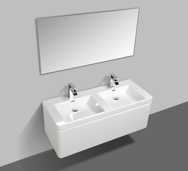 Clear Cube Milan 1200 Basin And Cabinet Single Drawer - White Gloss - Image 2