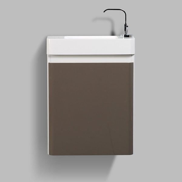 Clear Cube Milan 450  Cabinet And Basin- Grey Gloss