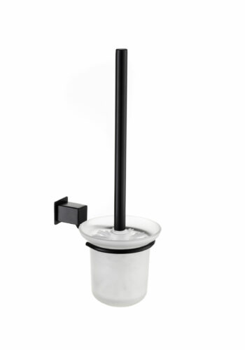 Stunning Quantum Matt Black Toilet Brush Holder