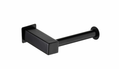 Stunning Quantum Matt Black Toilet Roll Holder