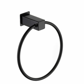 Stunning Quantum Matt Black Towel Ring