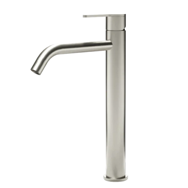 Meissen Attivo Basin Mixer Tall Stainless Steel