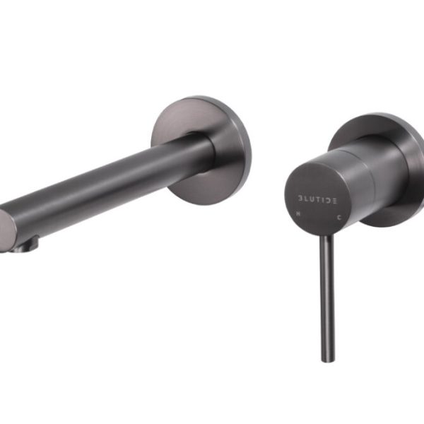 Blutide Lace Gunmetal Basin/Bath Mixer Trim Kit