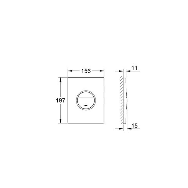 Grohe Nova Cosmopolitan Flush Plate - Image 2