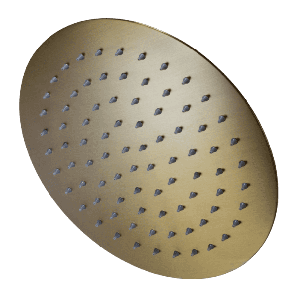 Blutide Shower Rose Stainless Steel 250mm Brushed Brass