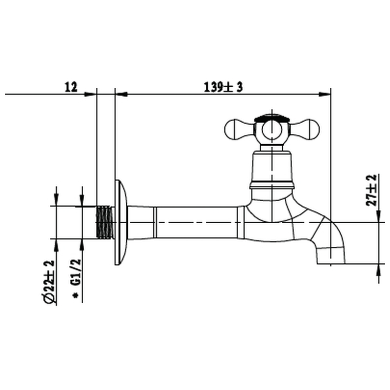 Cobra Roma Bib Tap Extended - Image 2