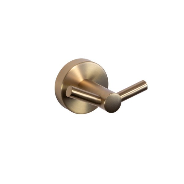 Blutide Ginger 88 Double Robe Hook Brushed Brass