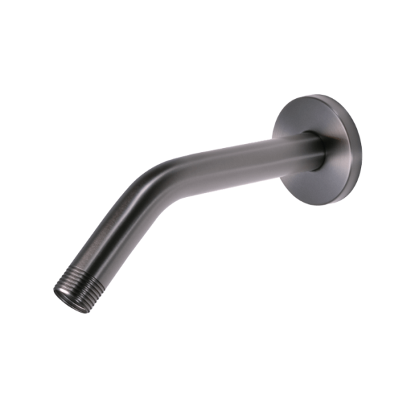 Blutide Shower Arm and Cover Plate Gunmetal 150mm