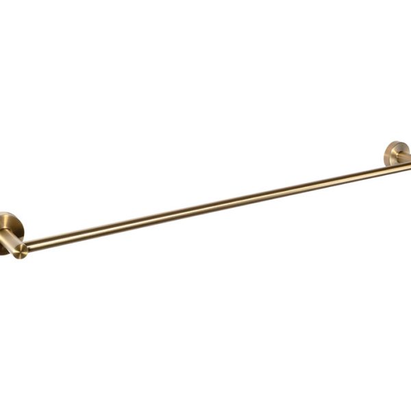 Blutide Ginger 88 Single Towel Rail 600mm Brushed Brass