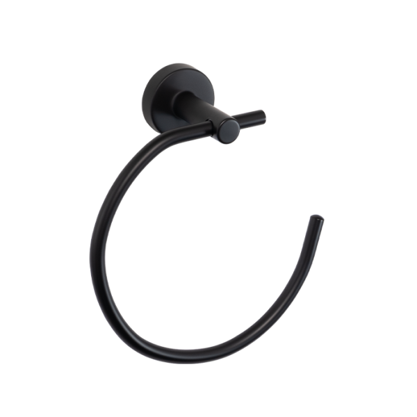 Blutide Ginger 88 Towel Ring Matt Black