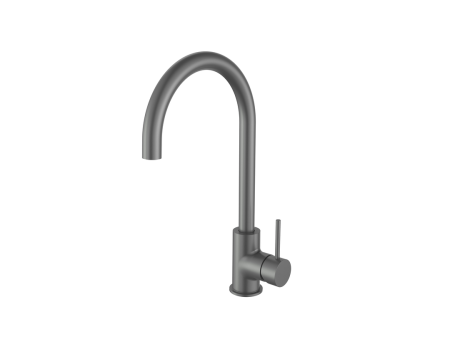 Cobra Tigris Pillar Type Sink Mixer Brushed Gun Grey
